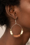 Paparazzi Accessories Earthy Esteem Brown Earring