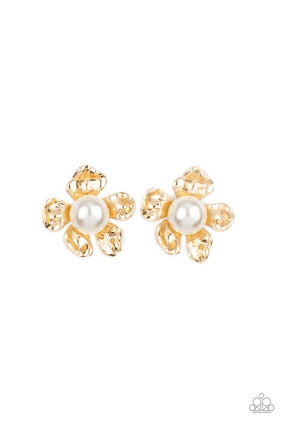 Paparazzi Accessories Apple Blossom Pearls - Gold