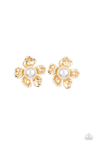 Paparazzi Accessories Apple Blossom Pearls - Gold
