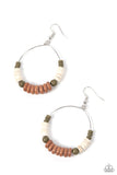 Paparazzi Accessories Earthy Esteem Brown Earring
