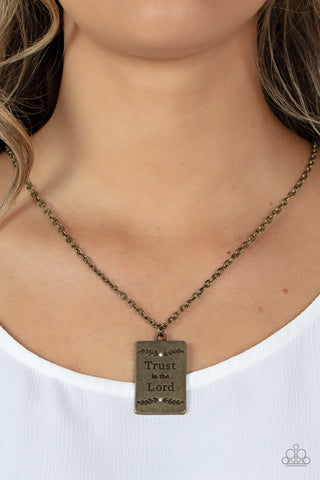 Paparazzi Accessories All About Trust - Brass