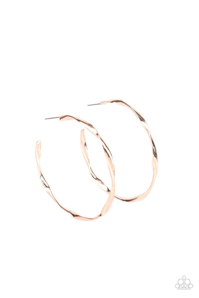 Paparazzi Accessories Radiantly Warped - Rose Gold