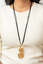 Circulating Shimmer Black Necklace