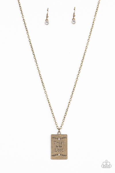 Paparazzi Accessories All About Trust - Brass