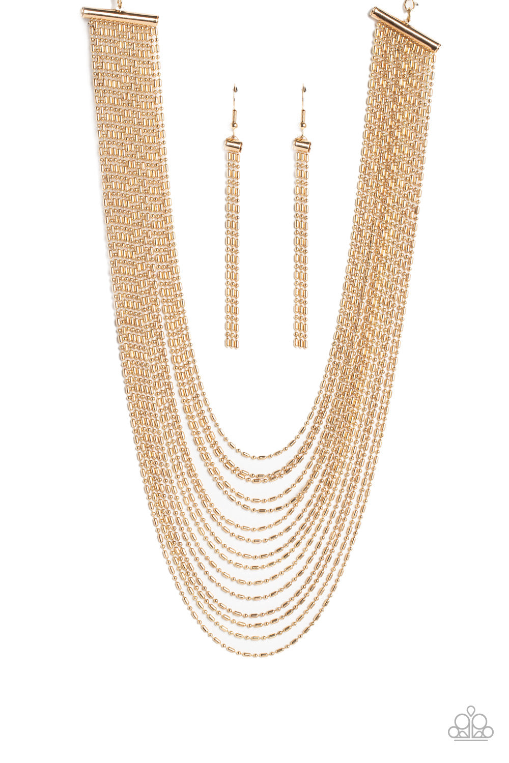 Paparazzi Accessories Cascading Chains Gold