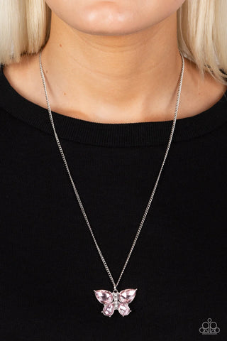 Paparazzi Accessories Free-Flying Flutter Pink