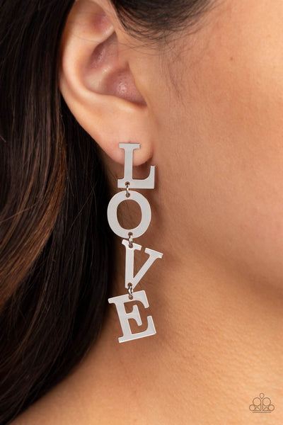Paparazzi Accessories L-O-V-E - Silver